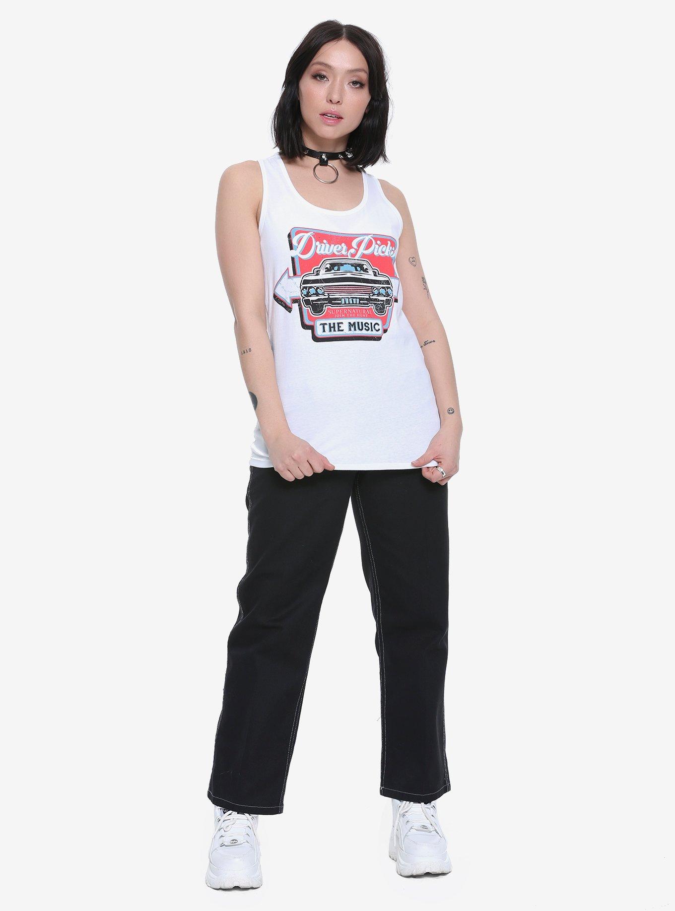 Supernatural Driver Picks The Music Girls Tank Top, , alternate