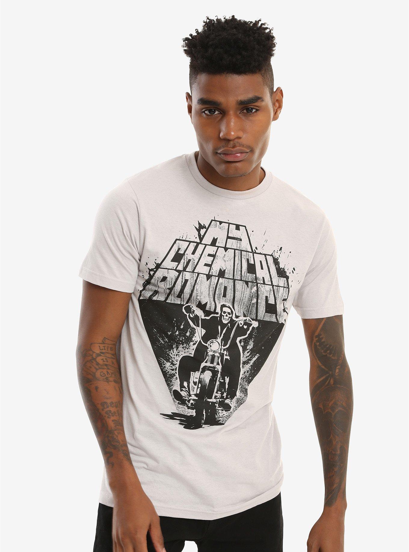 My Chemical Romance Motorcycle Skeleton T-Shirt, , alternate