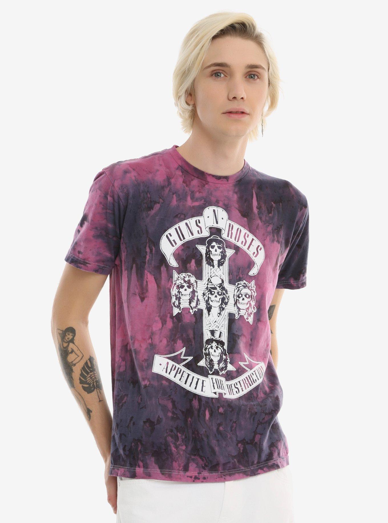 Guns N' Roses Appetite For Destruction Purple Wash T-Shirt, , alternate