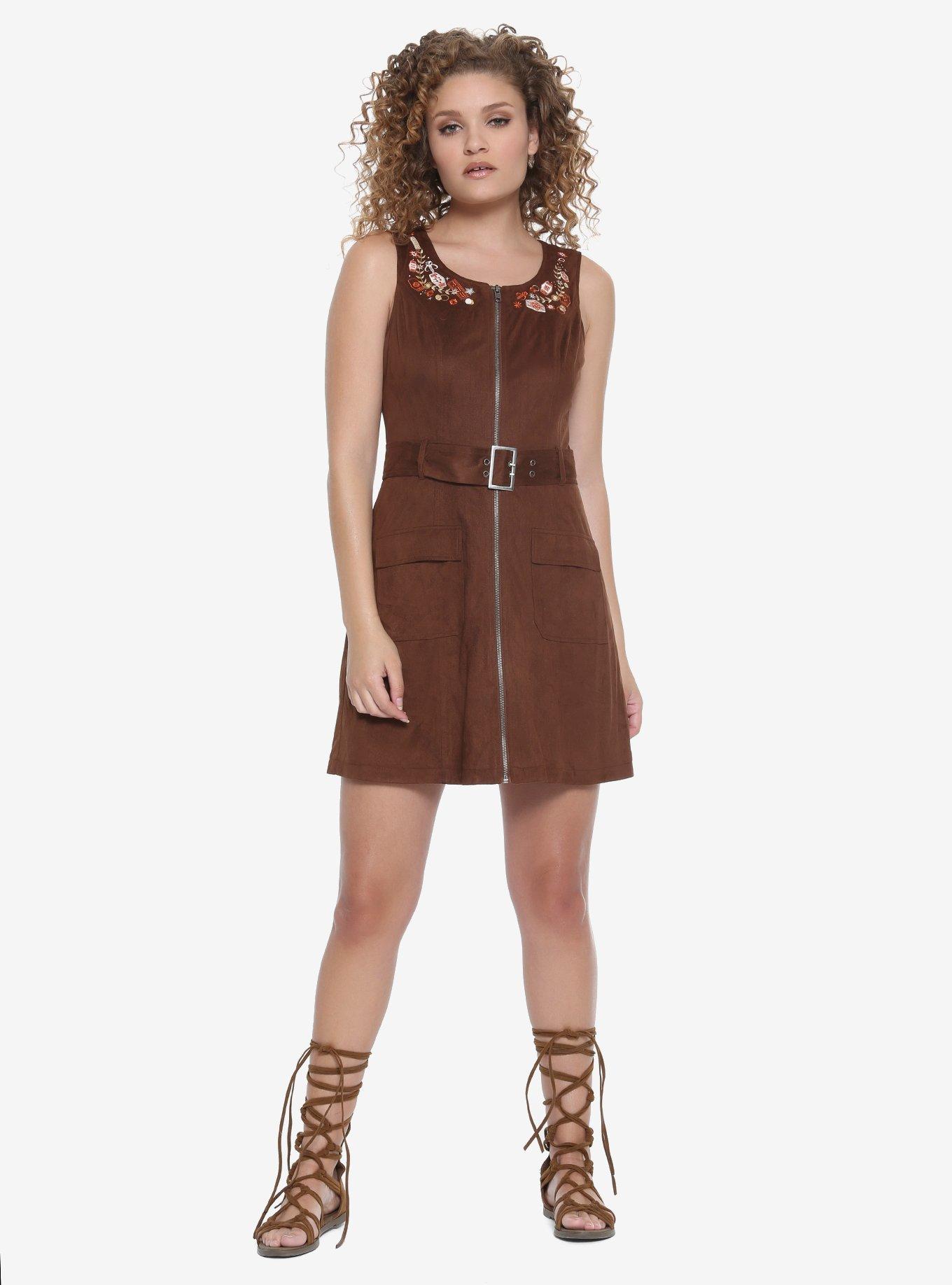 Star Wars Solo Suede Zipper Dress, , alternate