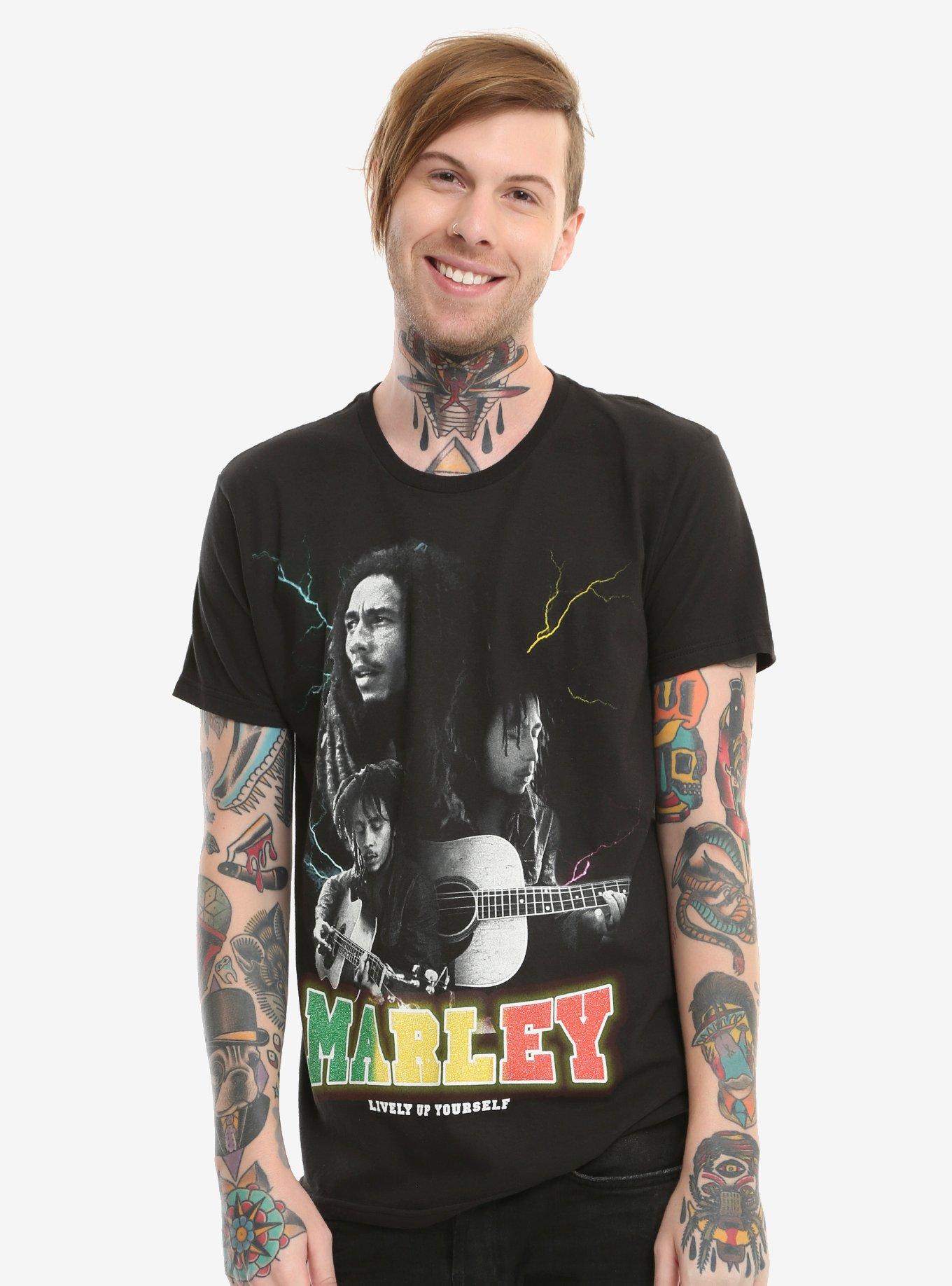 Bob Marley Lively Up Yourself T-Shirt, , alternate