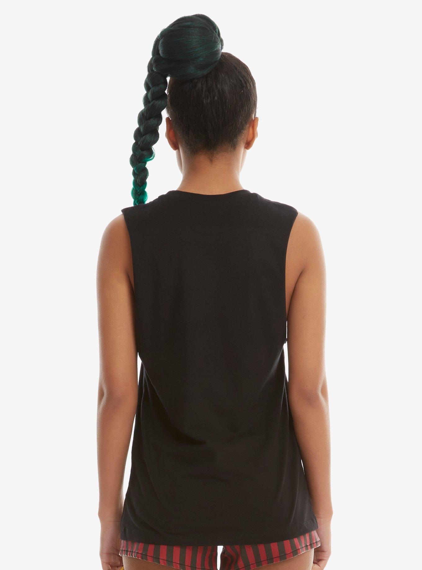 Pierce The Veil Floral & Fading Girls Muscle Top, , alternate