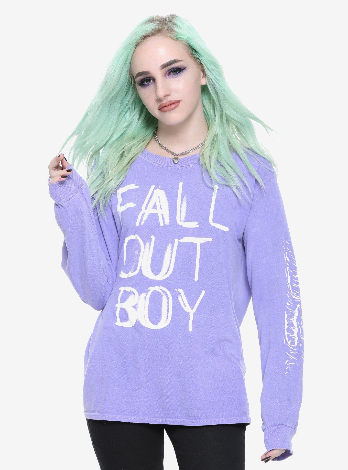 Fall Out Boy Lavender Long-Sleeve T-Shirt, , alternate