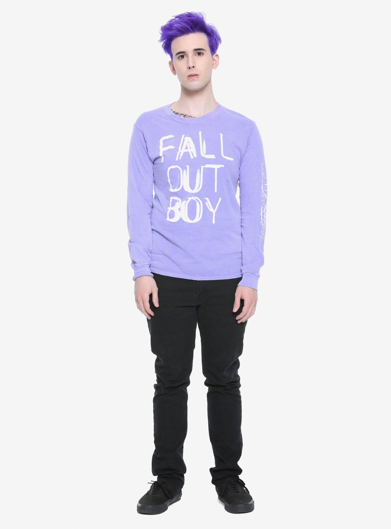 Fall Out Boy Lavender Long-Sleeve T-Shirt, , alternate