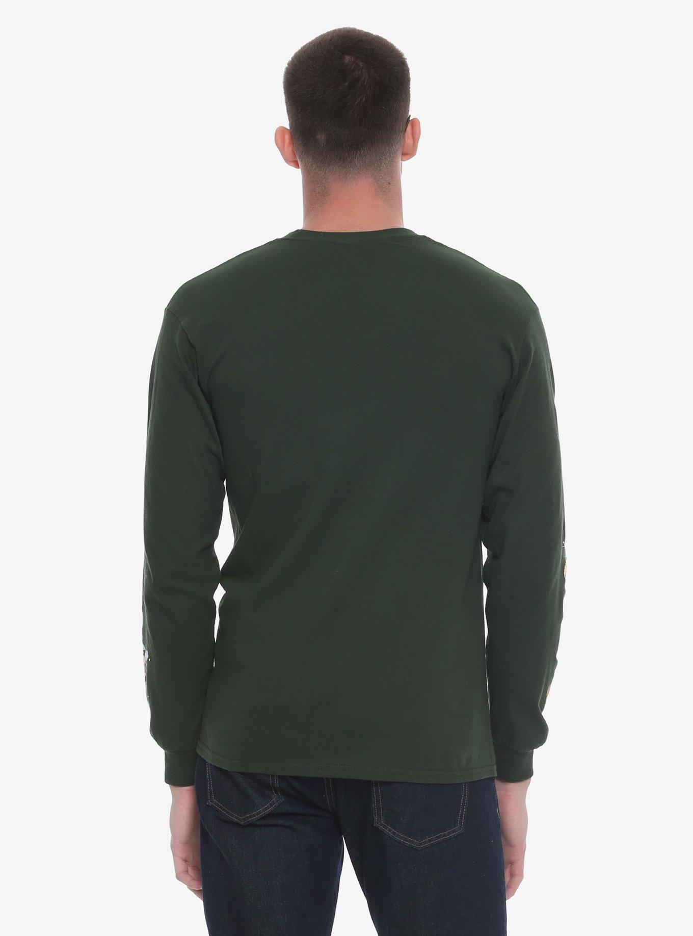 Attack On Titan Chibi Long Sleeve Tee - BoxLunch Exclusive, , alternate