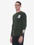 Attack On Titan Chibi Long Sleeve Tee - BoxLunch Exclusive, , alternate