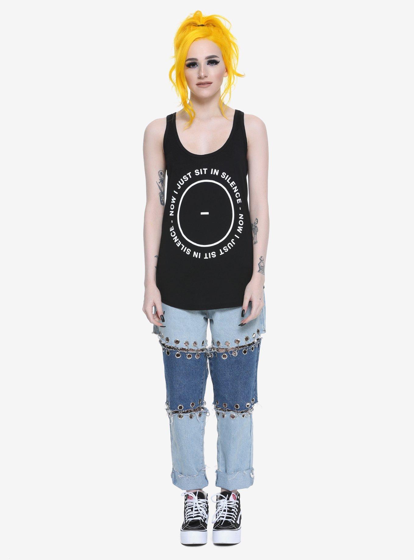 Twenty One Pilots Sit In Silence Girls Tank Top, , alternate