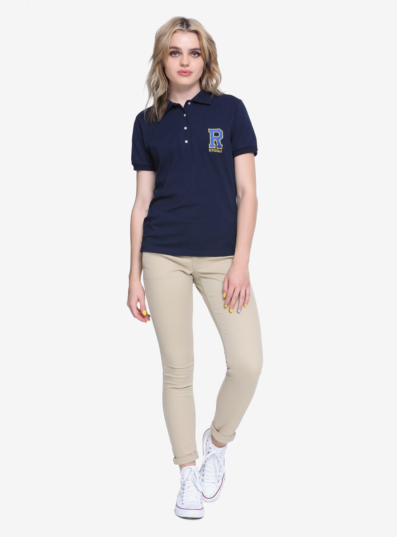 Riverdale Logo Girls Polo Shirt Hot Topic Exclusive, , alternate