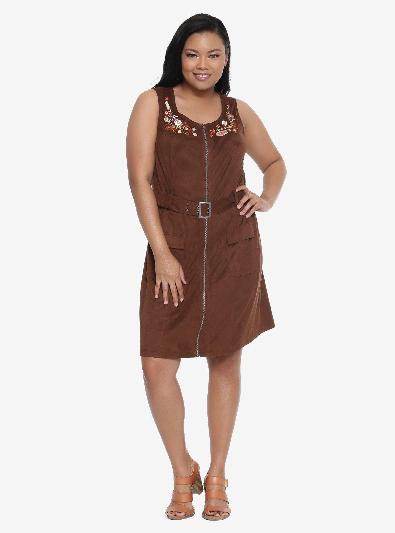 Star Wars Solo Suede Zipper Dress Plus Size, , alternate