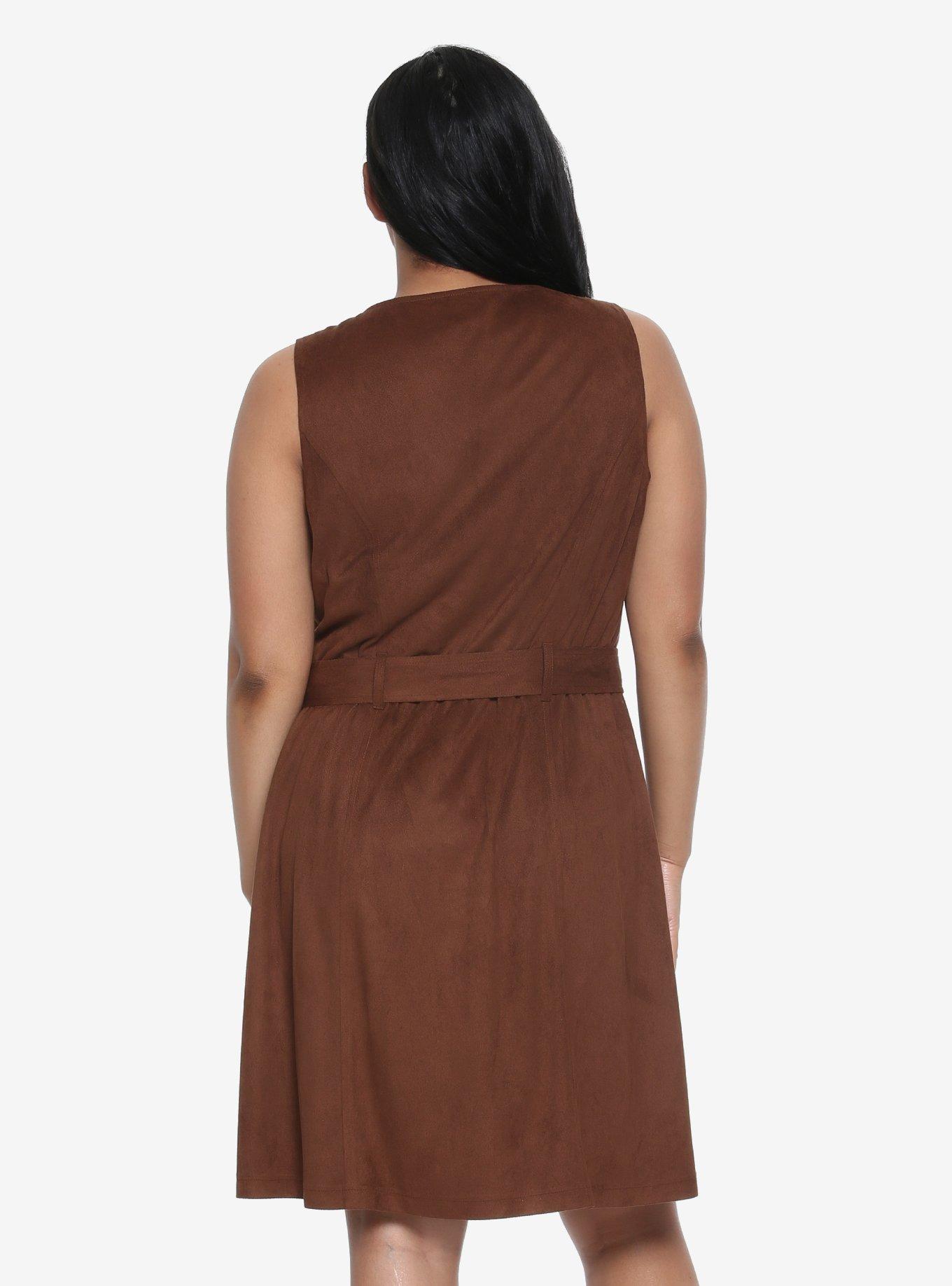 Star Wars Solo Suede Zipper Dress Plus Size, , alternate