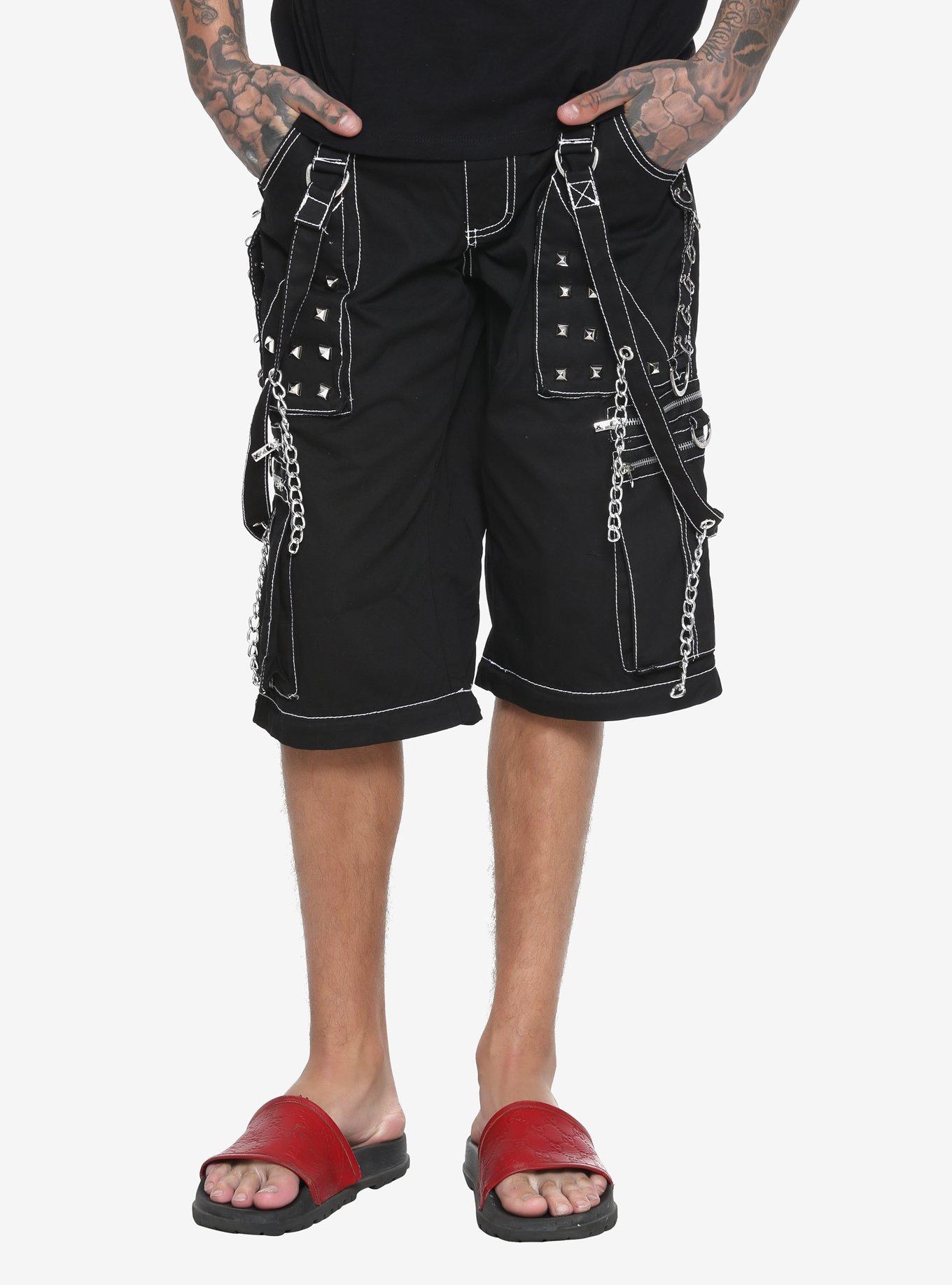 Tripp Black Step Chain Zip-Off Pants, Hot Topic