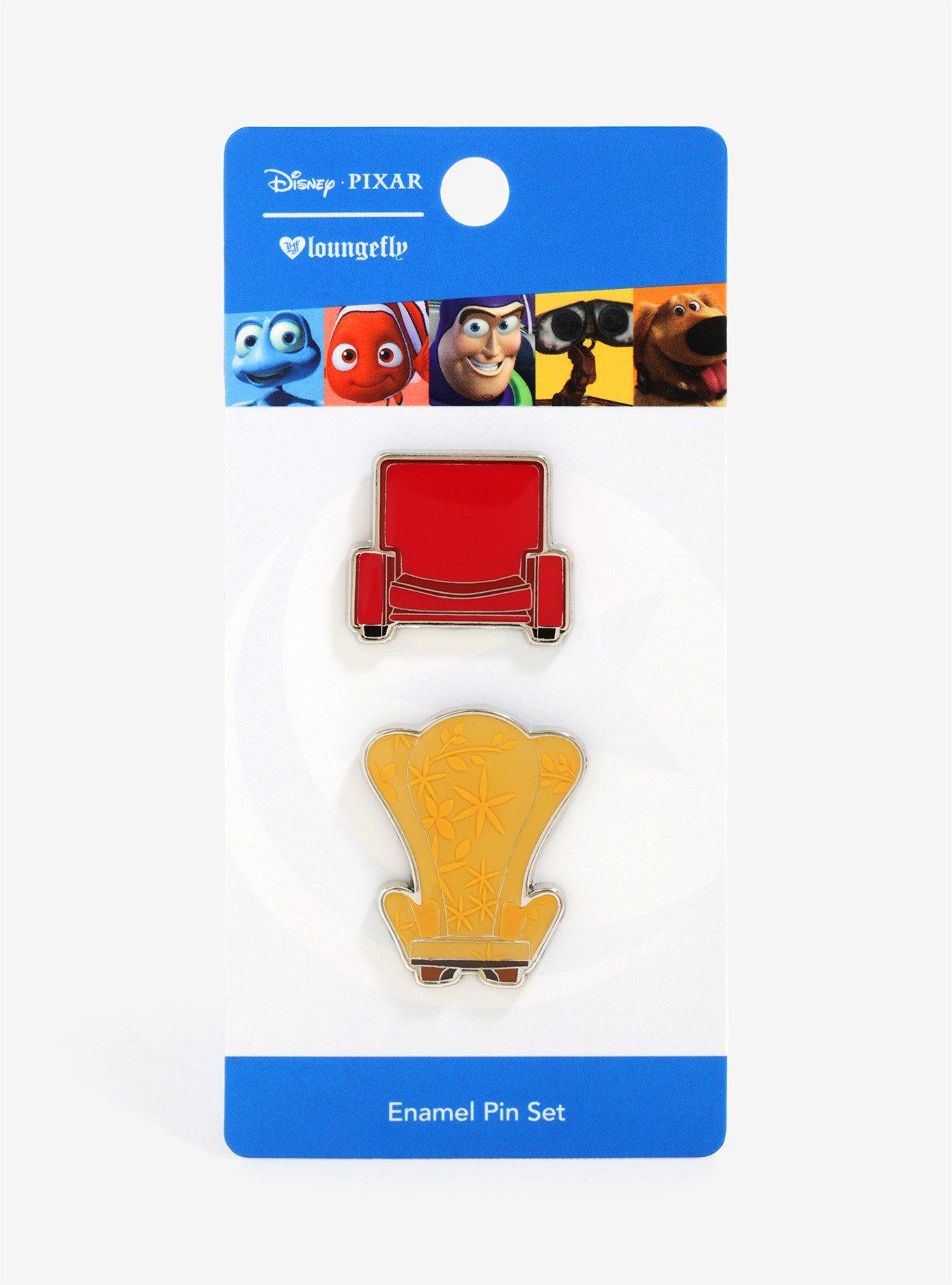 Disney Pixar Up Carl & Ellie Chair Enamel Pin Set, , alternate
