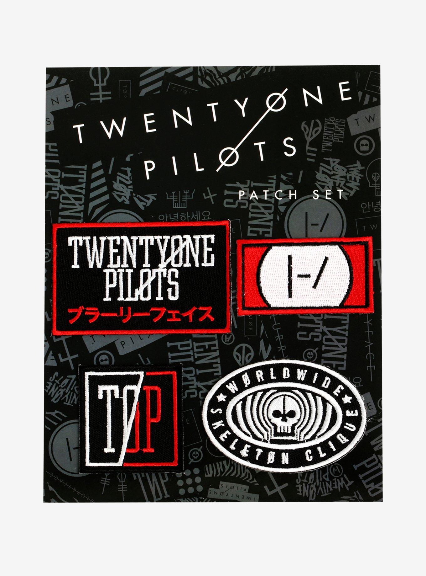 Twenty One Pilots Symbols Logos Iron-On Patches Set, , alternate