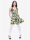 Lemon Print Halter Dress, , alternate