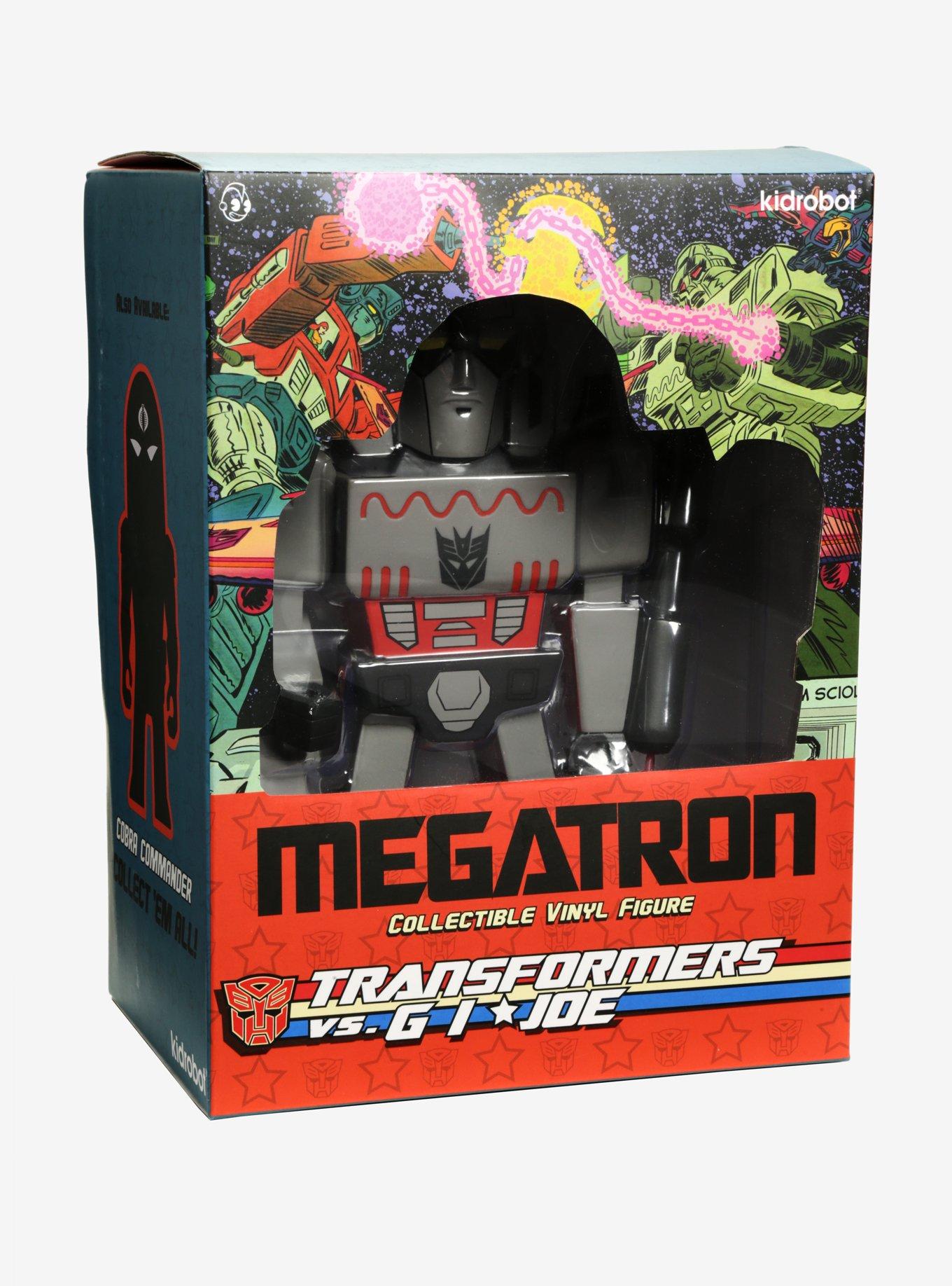 Kidrobot X Transformers Vs GI Joe Megatron Gray Art Figure, , alternate