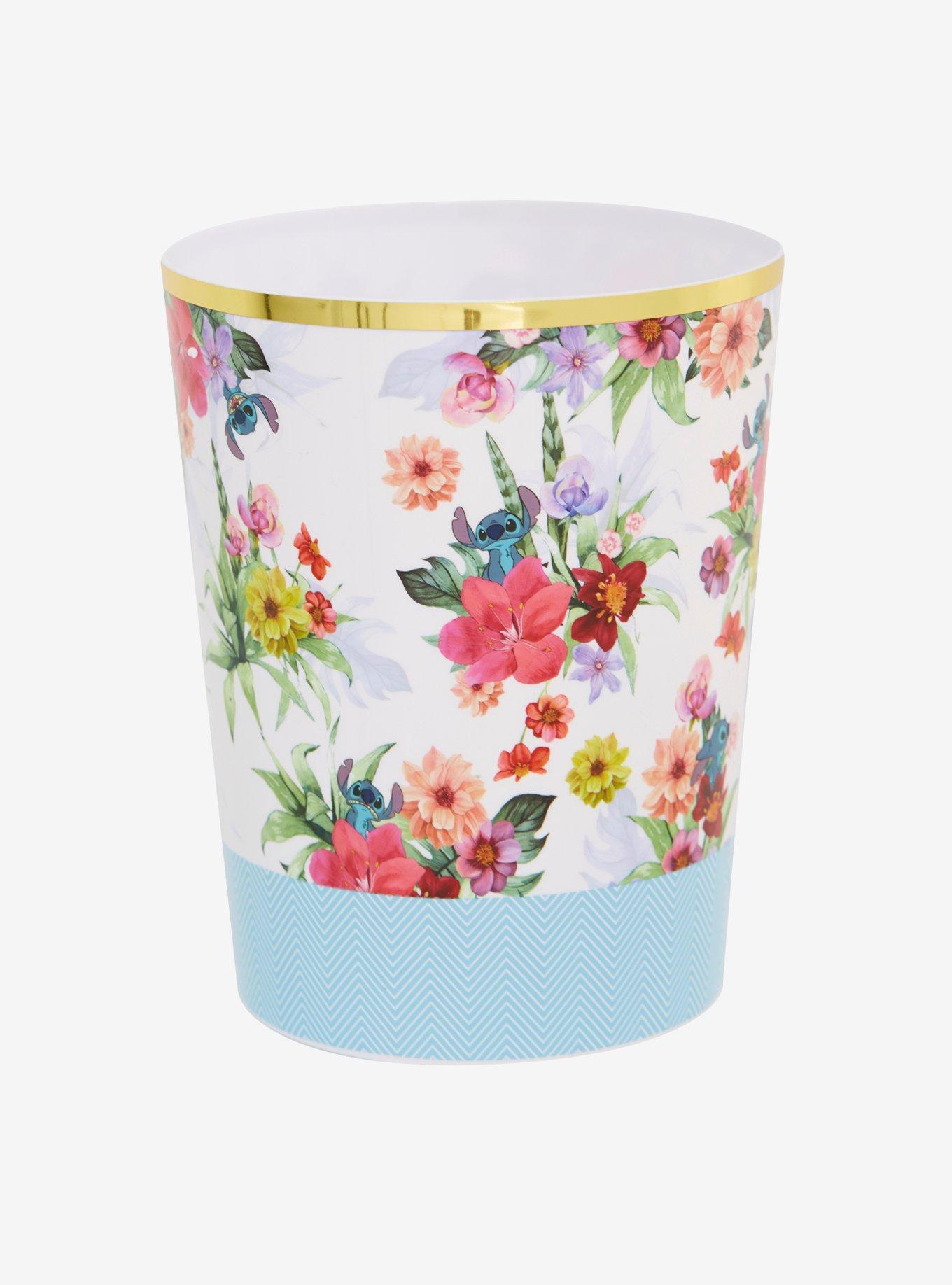 Disney Lilo & Stitch Floral Waste Basket, , alternate