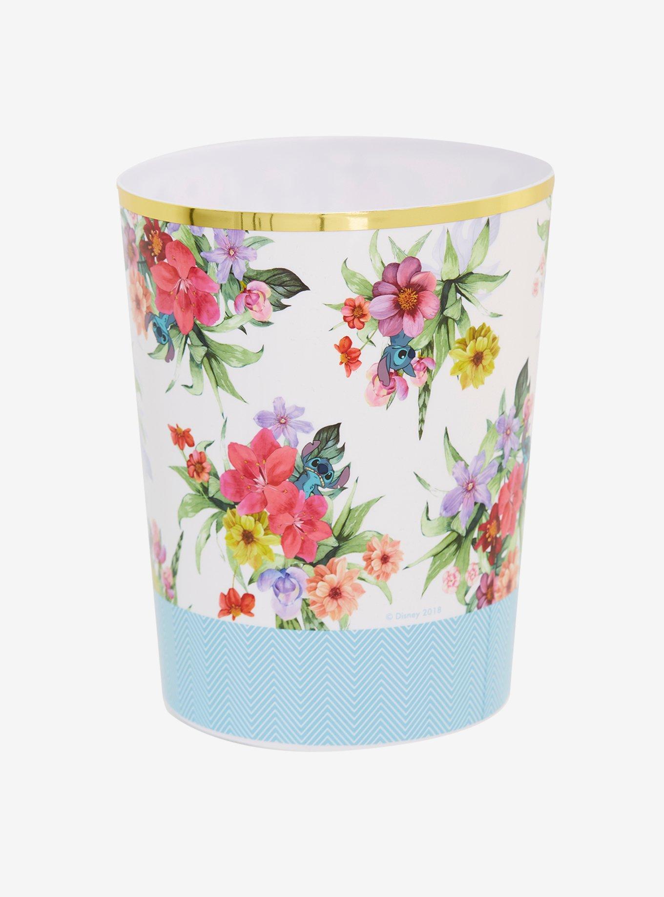 Disney Lilo & Stitch Floral Waste Basket, , alternate