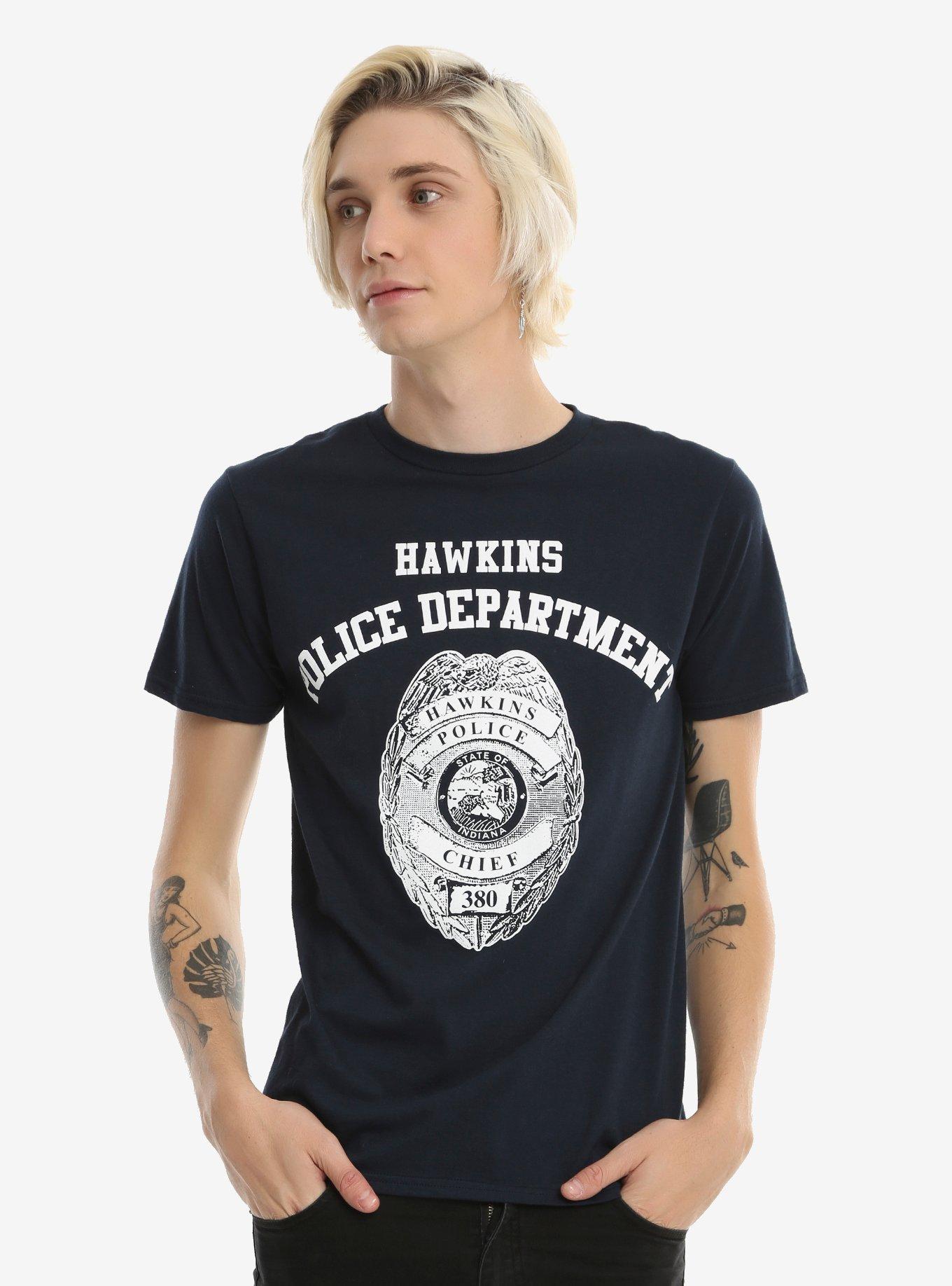 Stranger Things Hawkins Police Department T-Shirt, , alternate