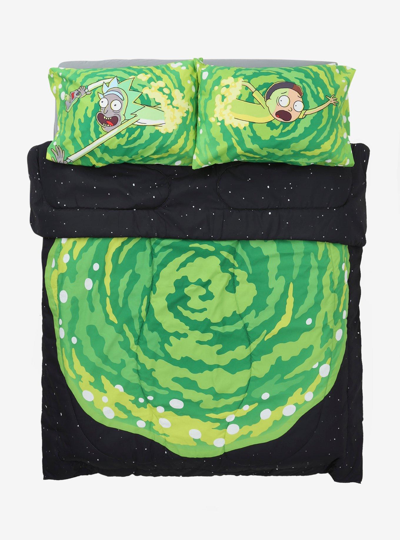 Rick And Morty Portal Reversible Twin/Full Comforter, , alternate