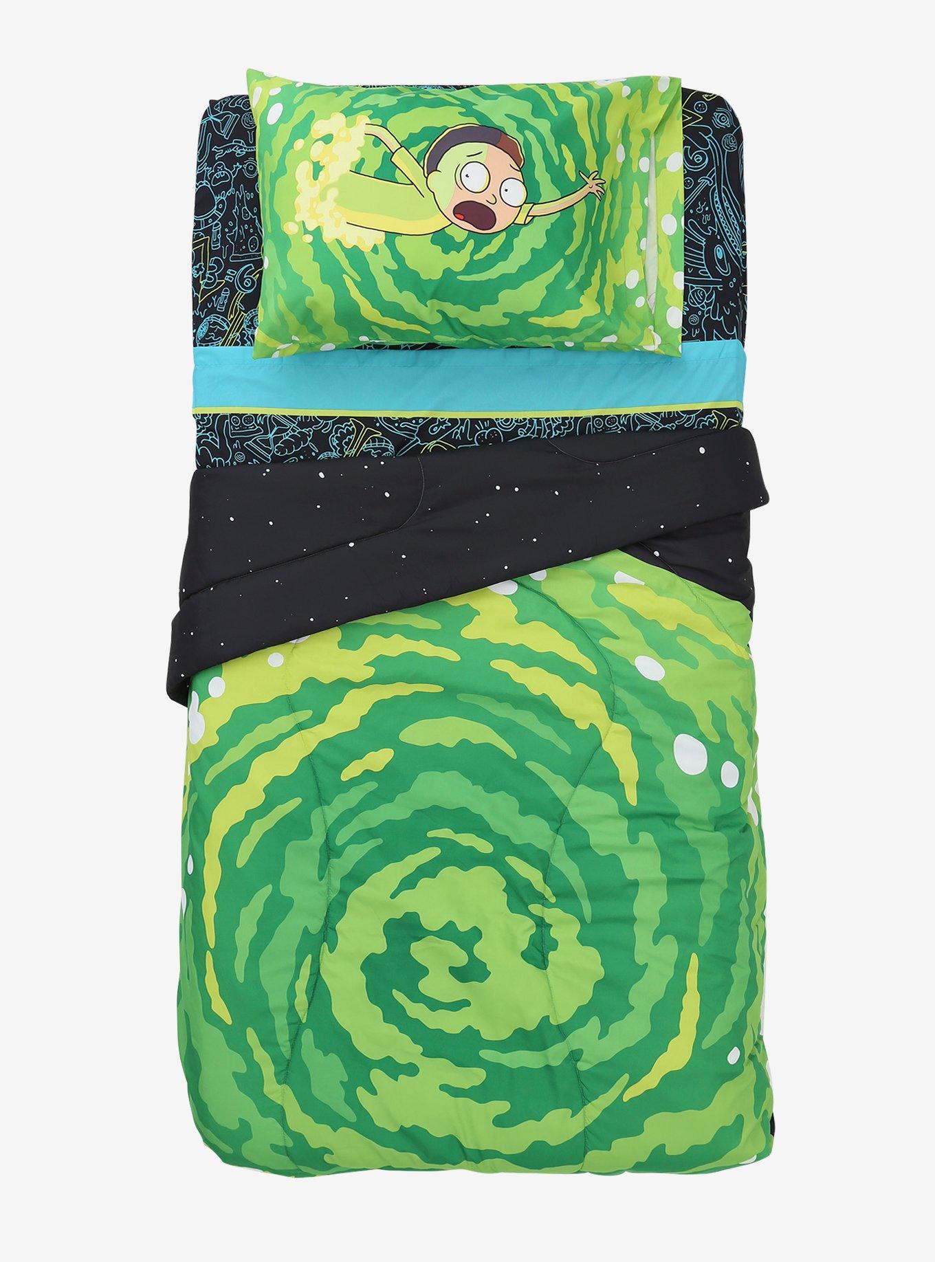 Rick And Morty Portal Twin Sheet Set, , alternate