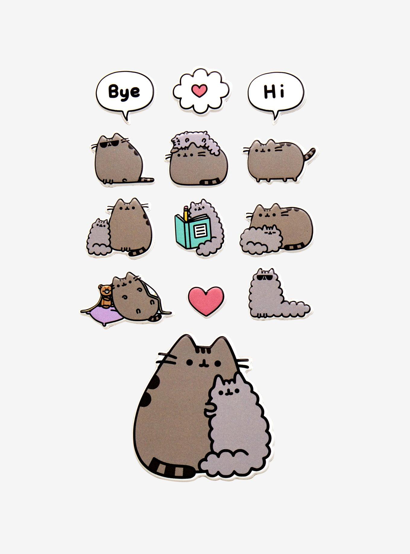 Pusheen Stormy Puffy Sticker Pack, , alternate