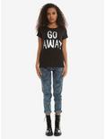 Go Away Holographic Girls T-Shirt, BLACK, alternate