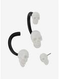 Skulls Tunnel Earring Set, , alternate
