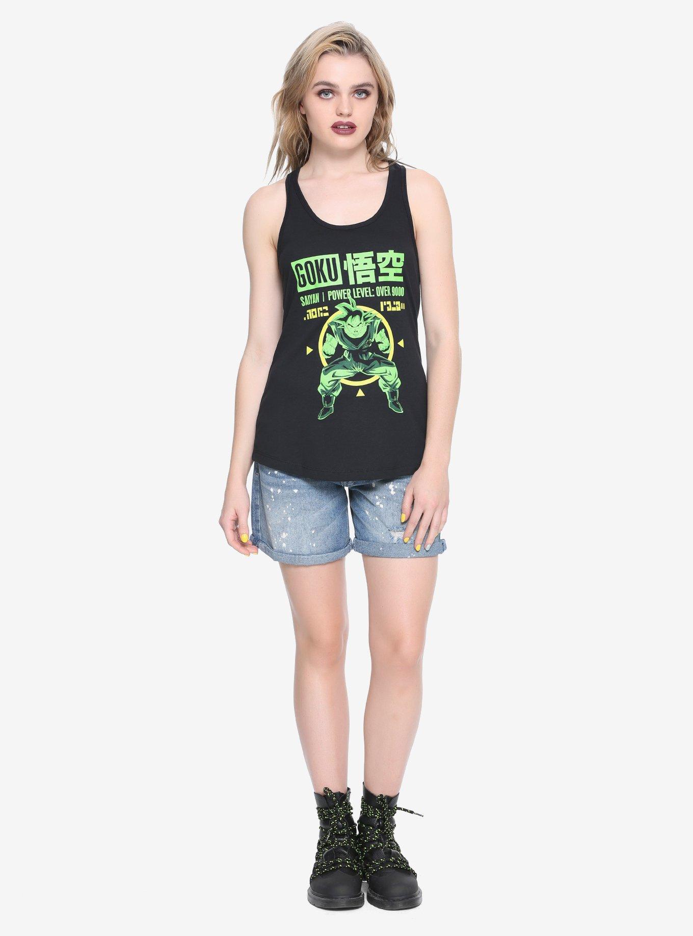 Dragon Ball Z Goku Over 9000 Girls Tank Top, , alternate