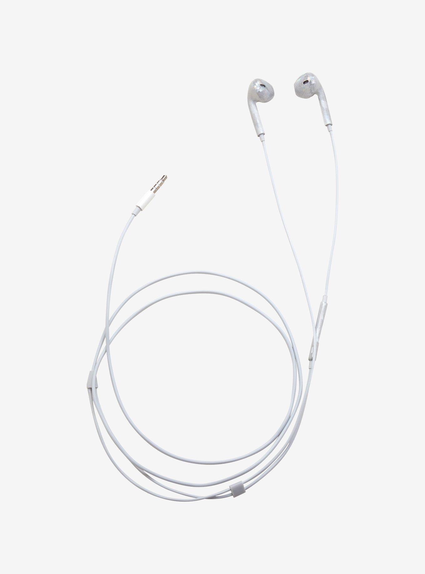 Silver Shiny Earbuds, , alternate