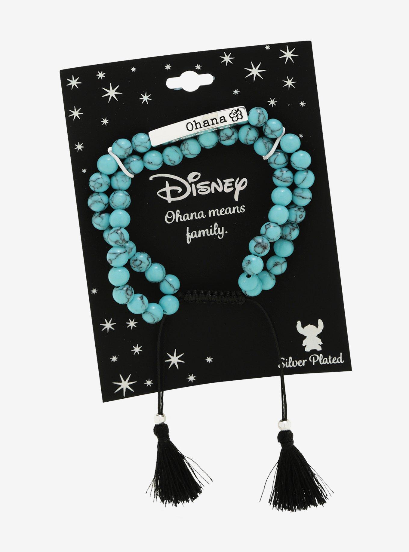 Disney Lilo & Stitch Bar Wrap Bead Bracelet - BoxLunch Exclusive, , alternate