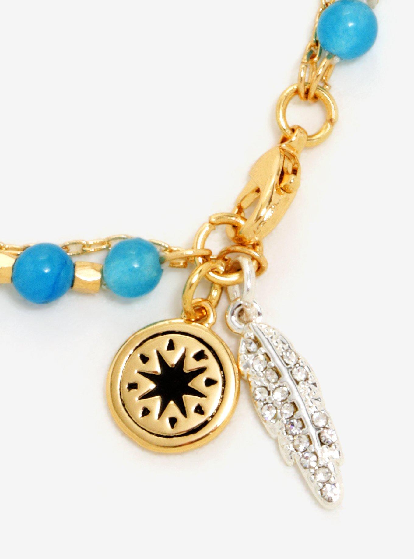 Disney Pocahontas Feather Compass Beaded Bracelet - BoxLunch Exclusive, , alternate