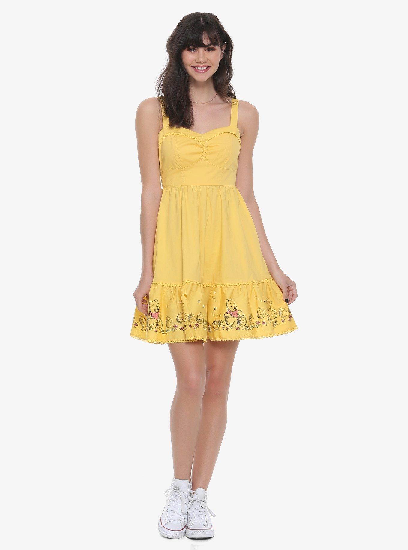 Disney Winnie The Pooh Retro Ruffle Dress, 2TONE, alternate