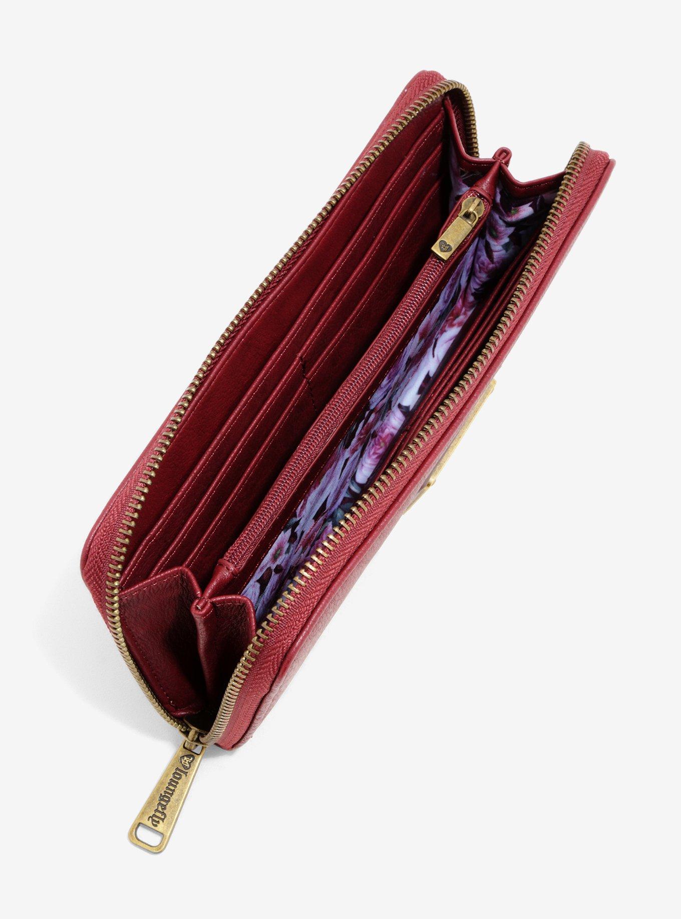 Loungefly Star Wars Darth Vader Floral Zip Wallet - BoxLunch Exclusive, , alternate