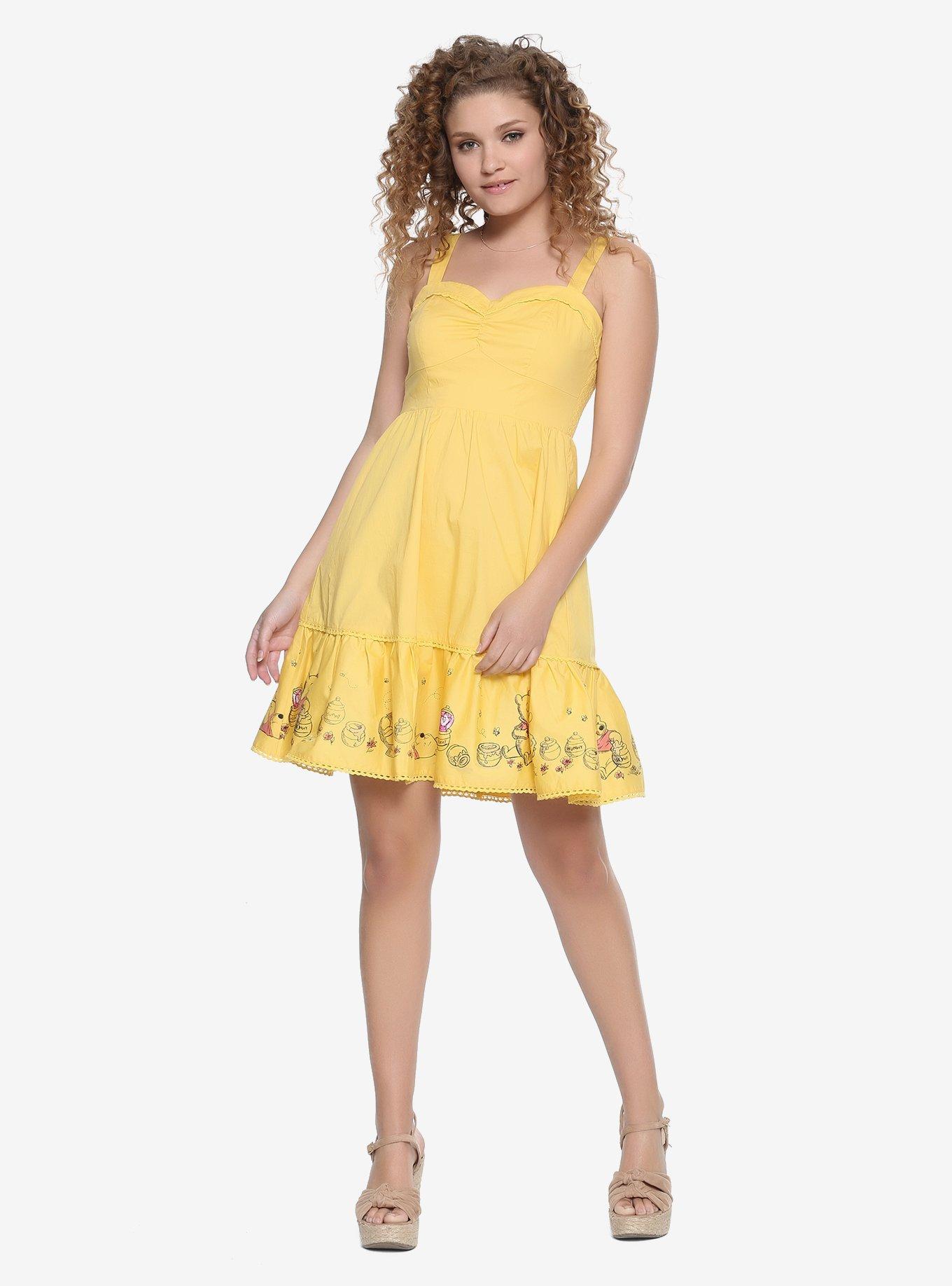 Disney Winnie The Pooh Retro Ruffle Dress, , alternate