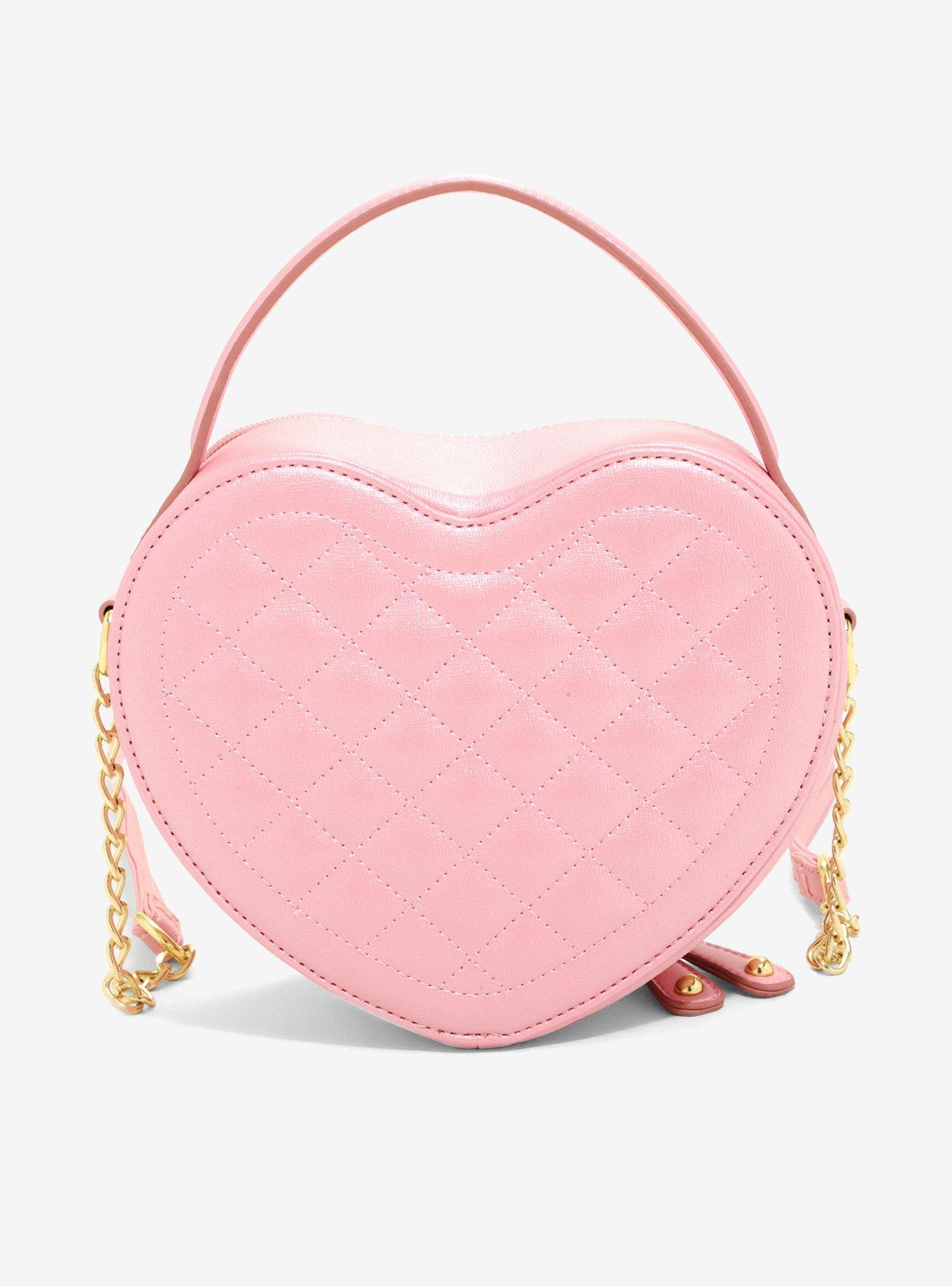 Polly Pocket Quilted Heart Crossbody Bag, , alternate