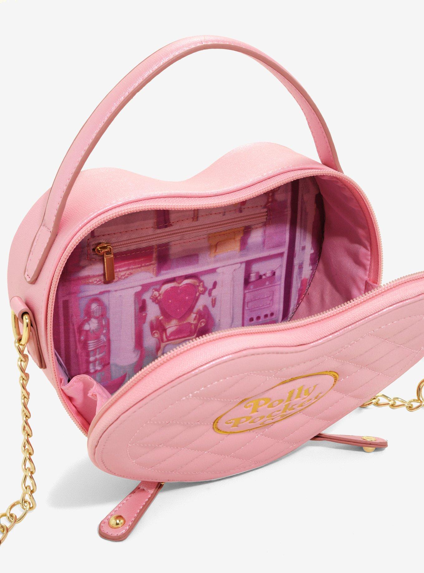 Polly Pocket Quilted Heart Crossbody Bag, , alternate