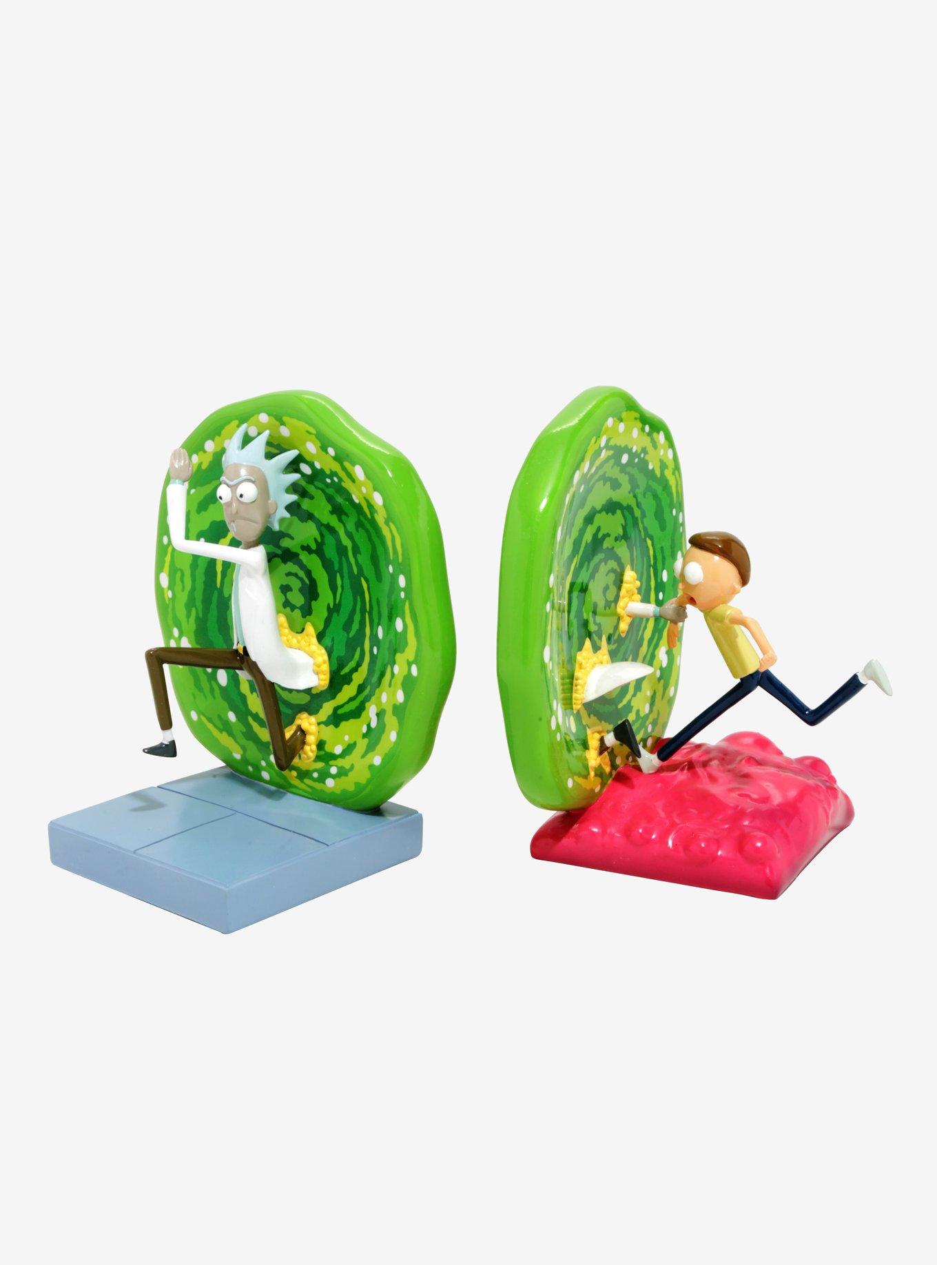 Rick And Morty Portal Bookends - BoxLunch Exclusive, , alternate