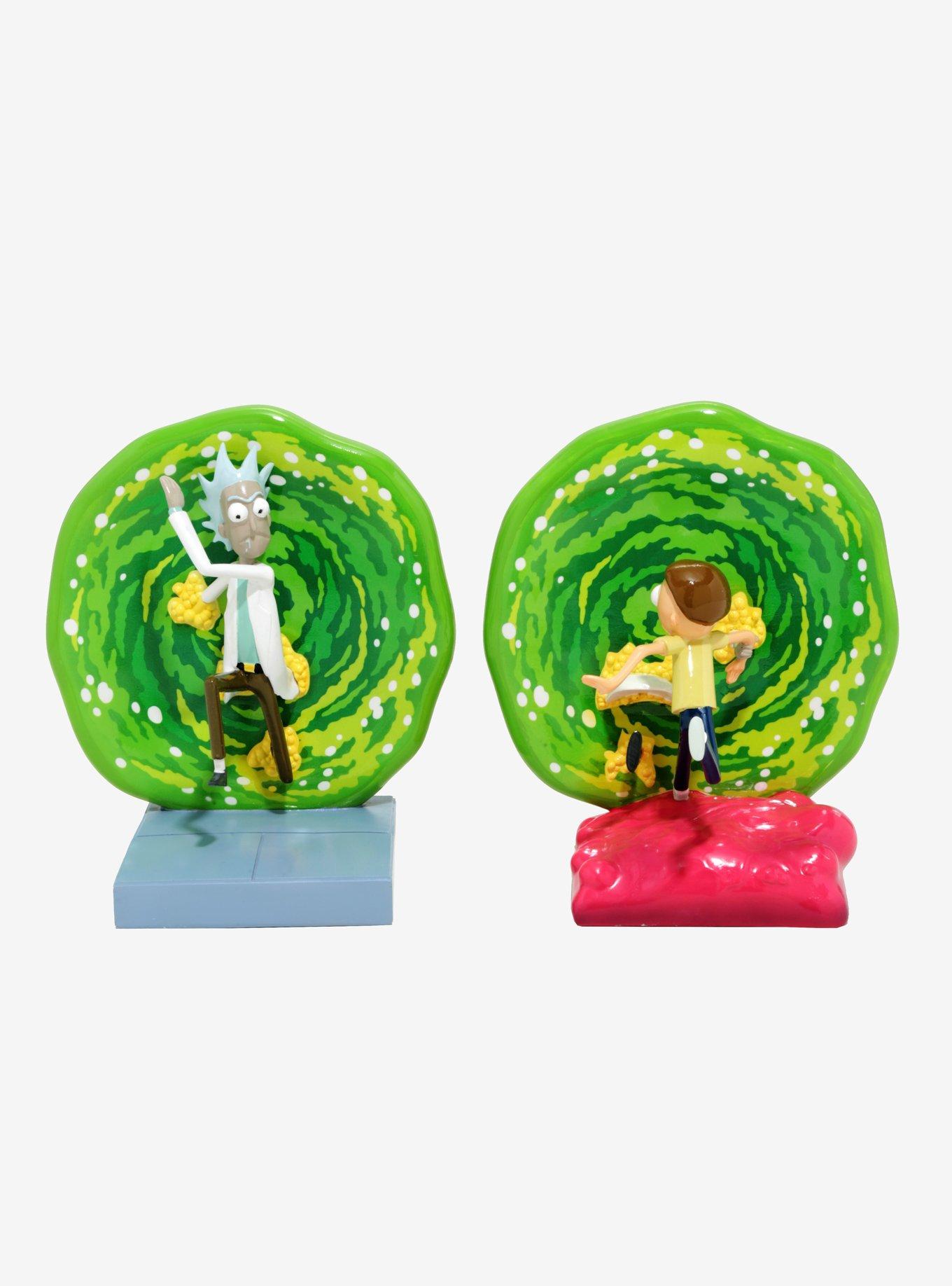 Rick And Morty Portal Bookends - BoxLunch Exclusive, , alternate