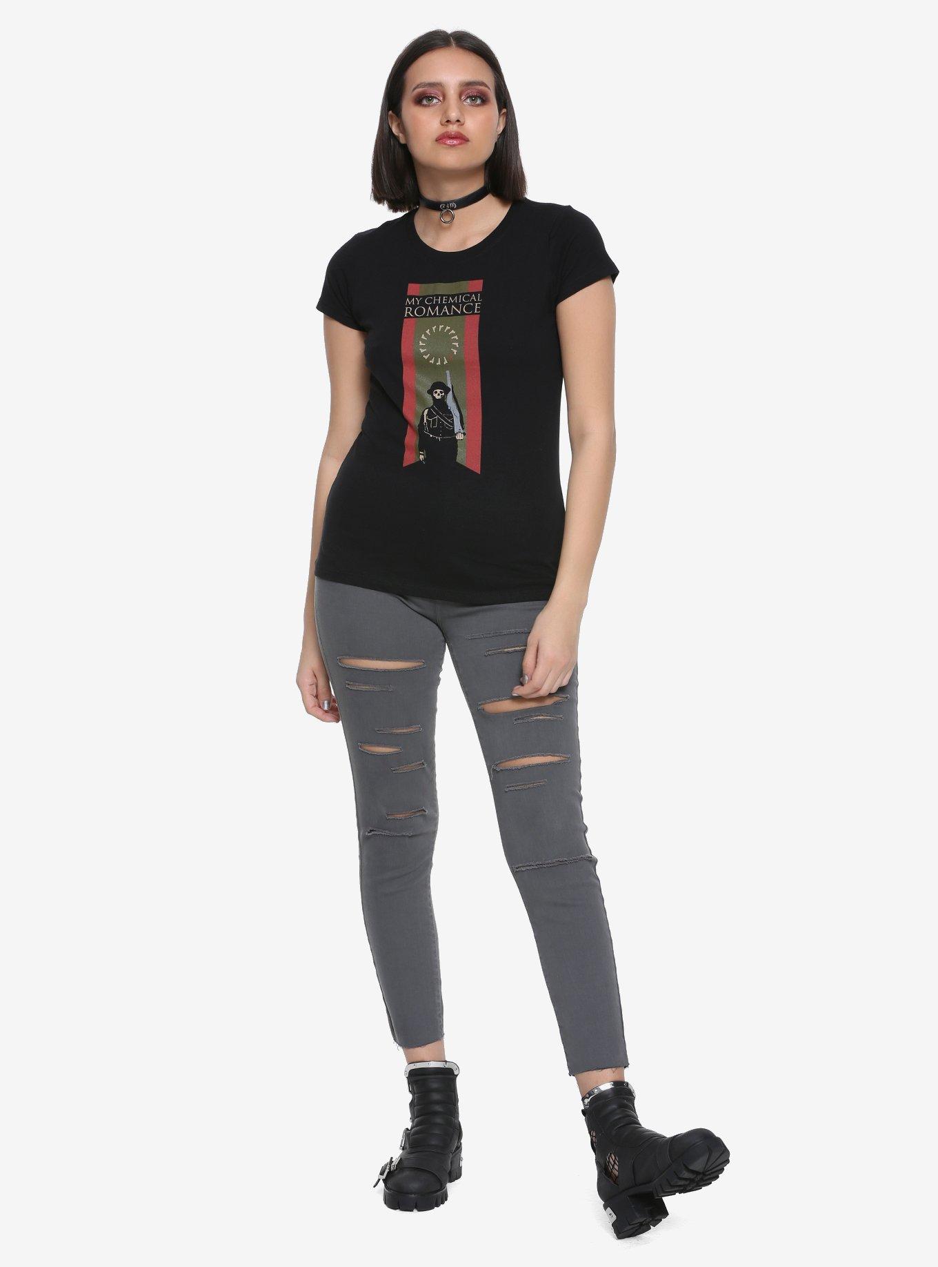 My Chemical Romance Skeleton Soldier Girls T-Shirt, , alternate