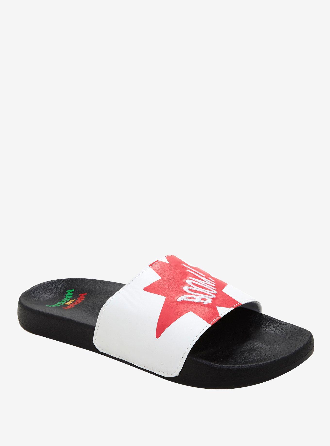 Looney Tunes Marvin The Martian Slide Sandals, , alternate