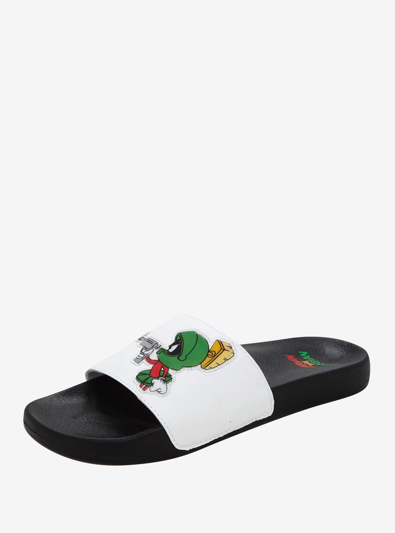 Looney Tunes Marvin The Martian Slide Sandals, , alternate