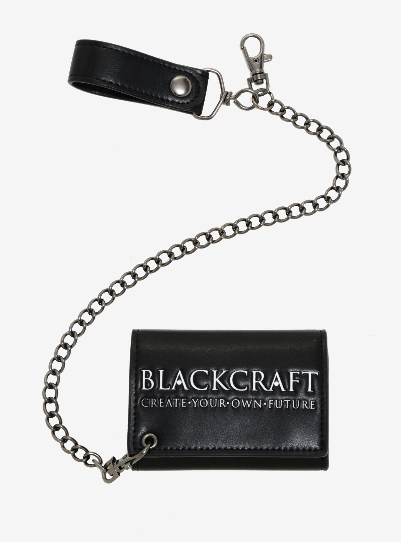 BlackCraft Baphomet Logo Tri-Fold Chain Wallet Hot Topic Exclusive, , alternate