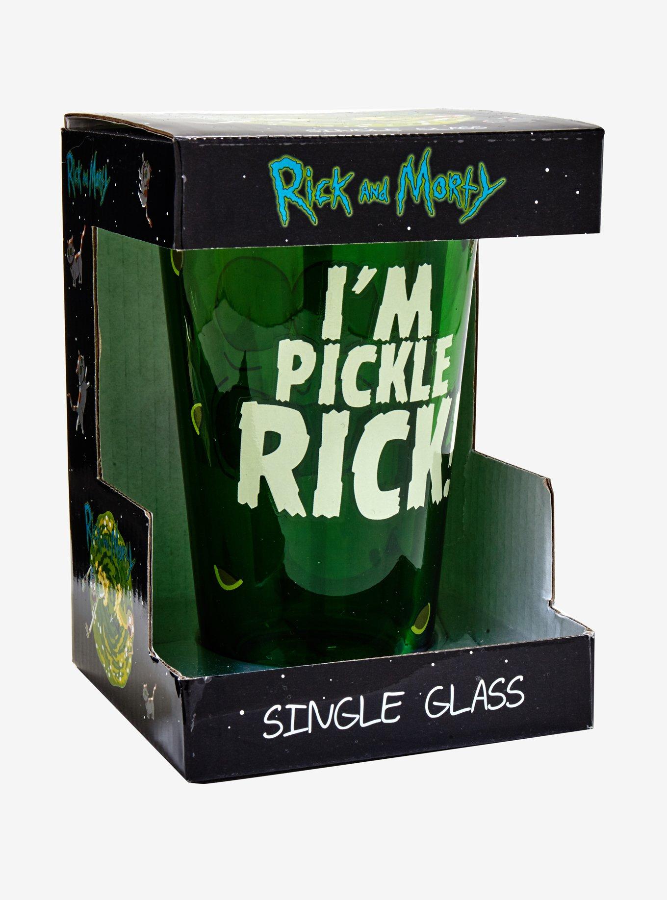 Rick And Morty Pickle Rick Pint Glass, , alternate