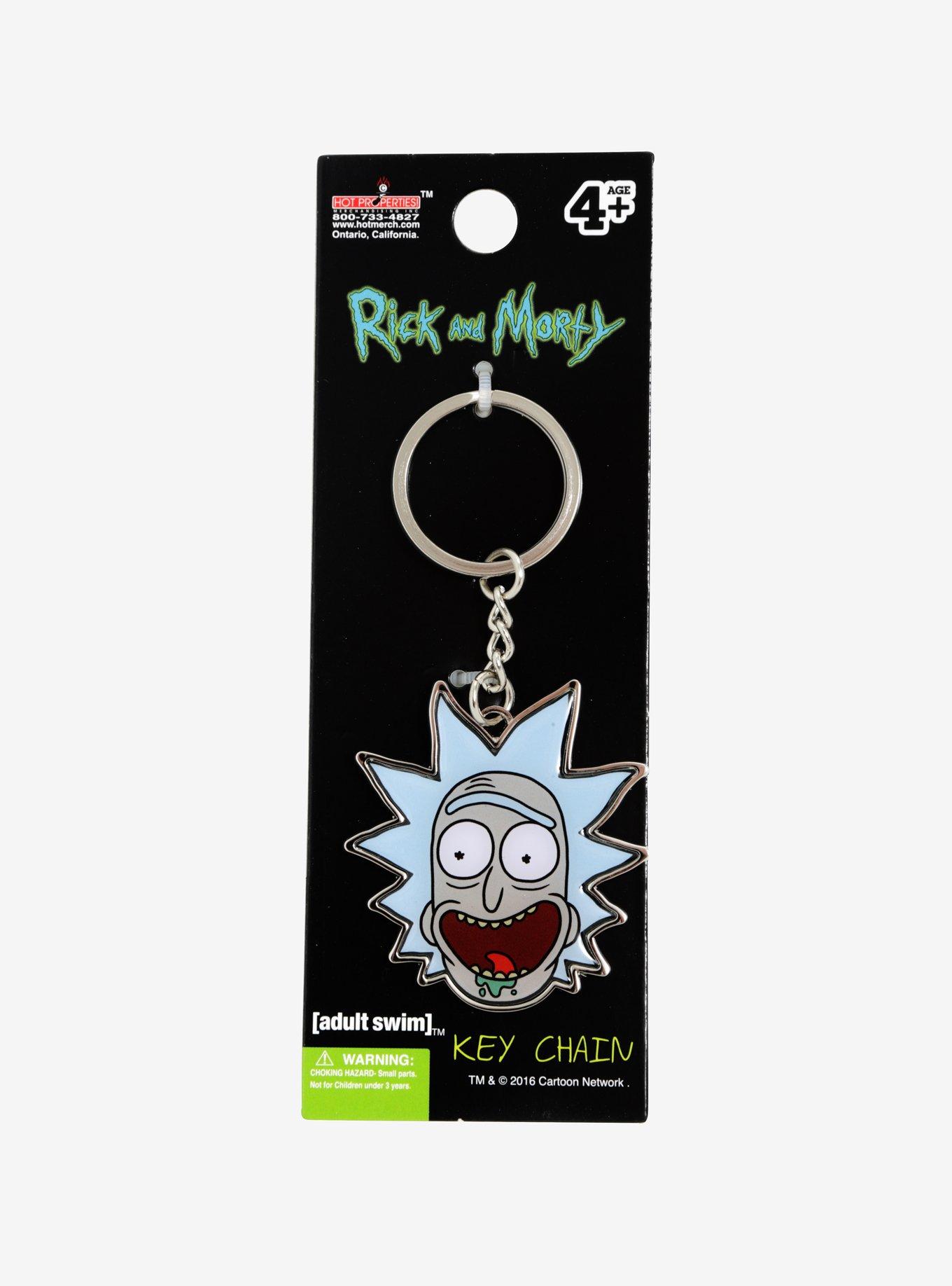 Rick And Morty Rick Metal Key Chain, , alternate