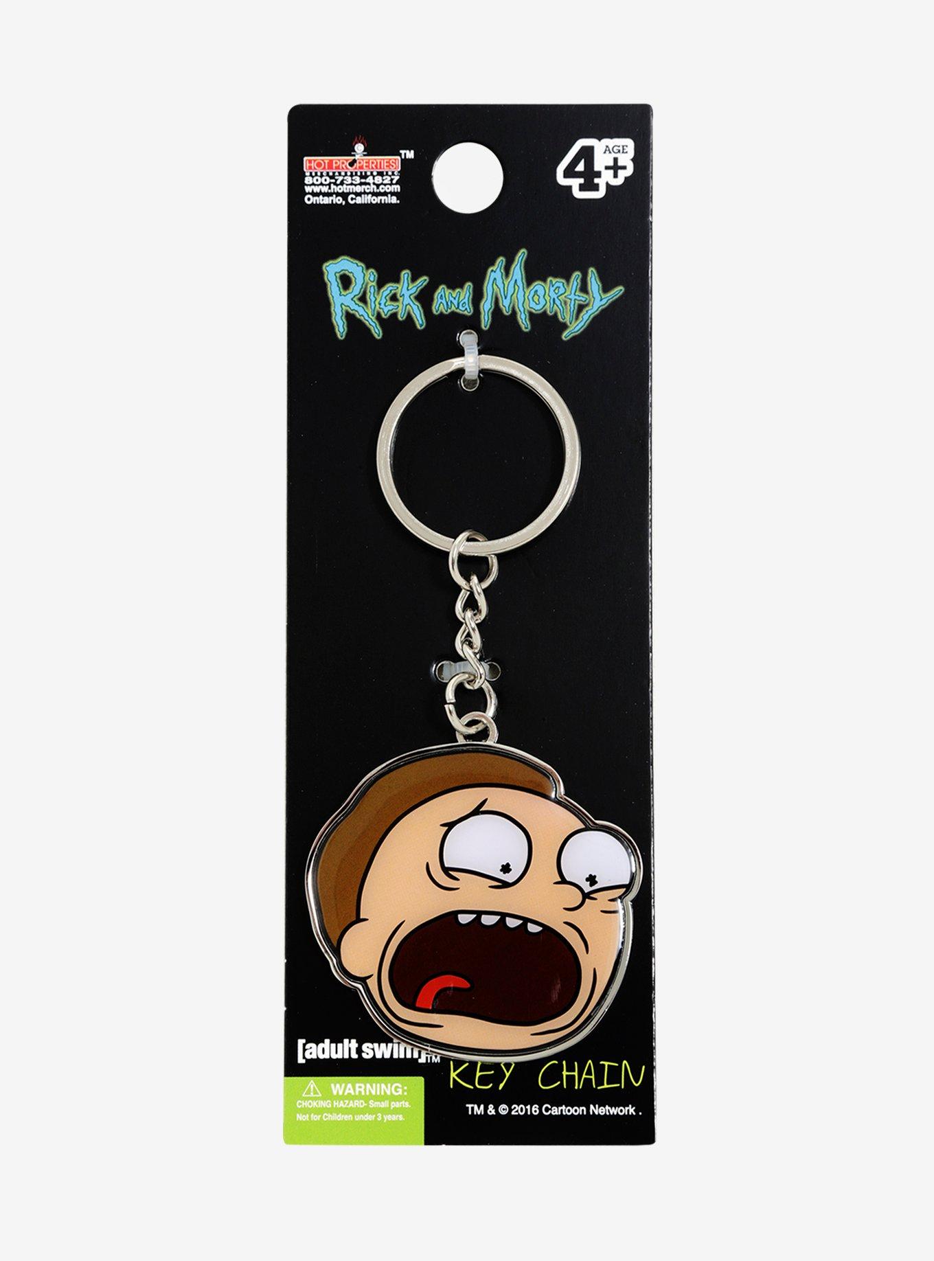 Rick And Morty Morty Metal Key Chain, , alternate