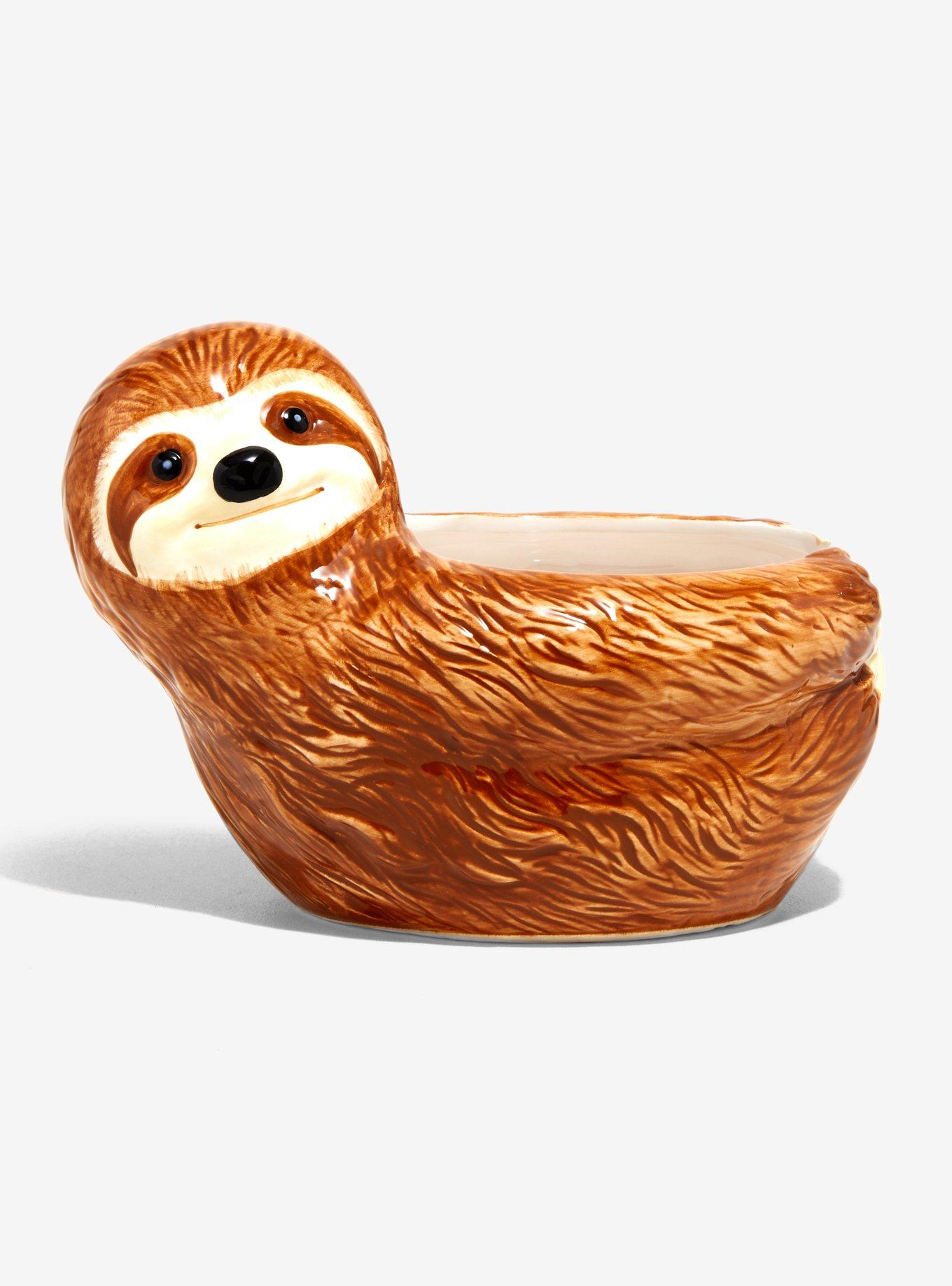 Ceramic Sloth Planter, , alternate