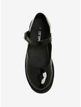Black Patent Faux Leather Mary Janes, , alternate