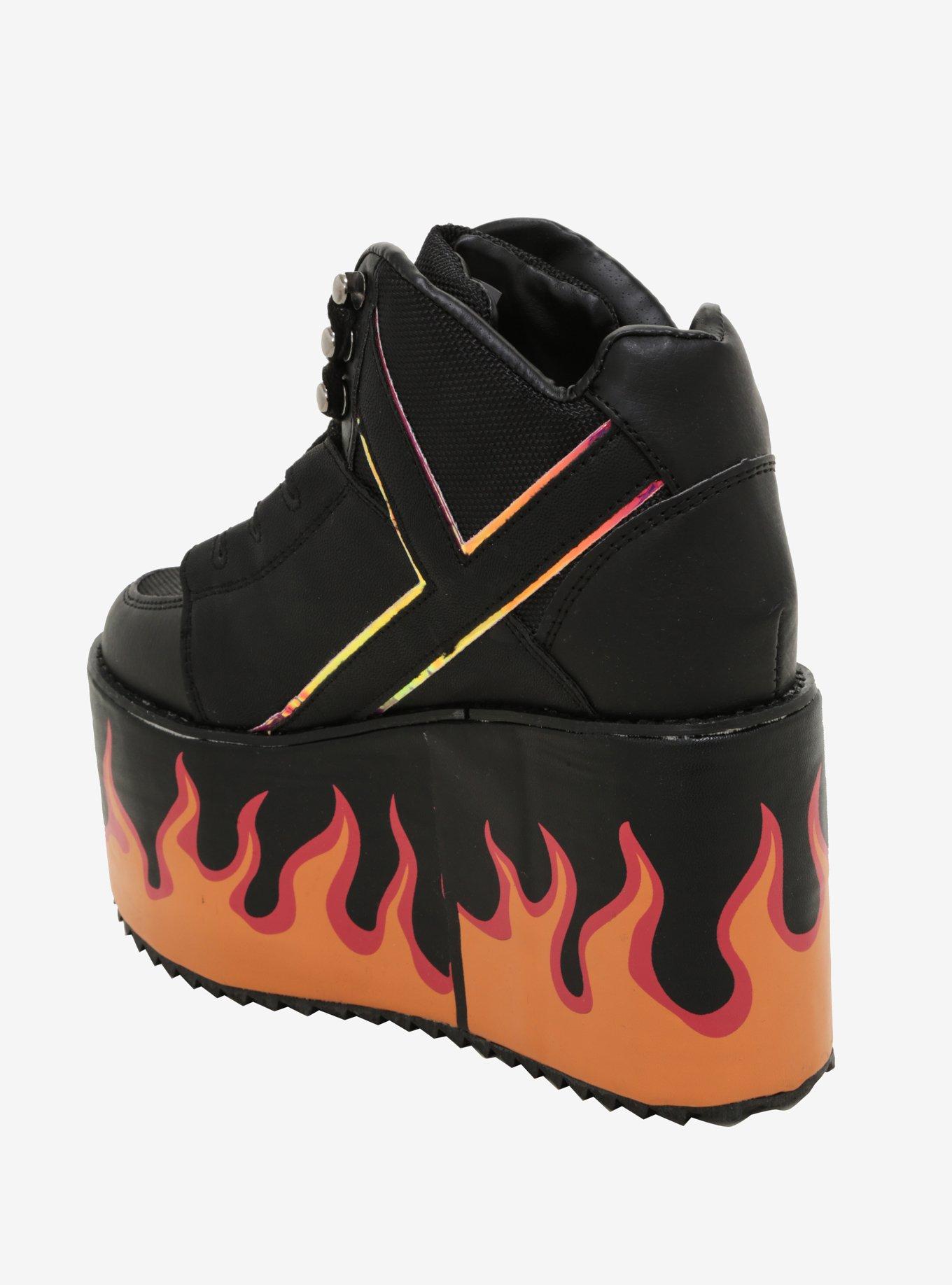 Y.R.U. Qozmo Flame Platform Sneakers, , alternate