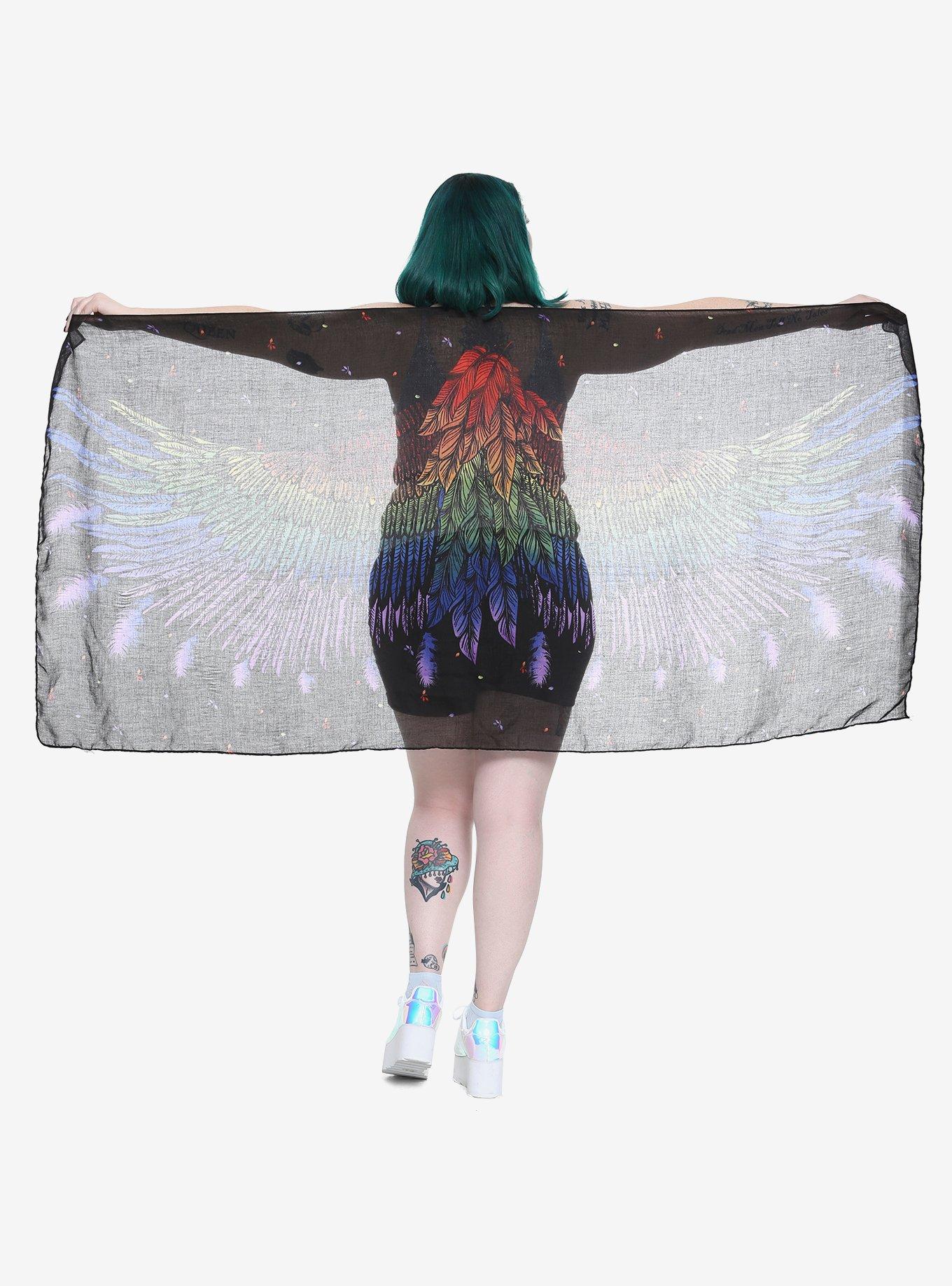 Rainbow Angel Wing Scarf, , alternate