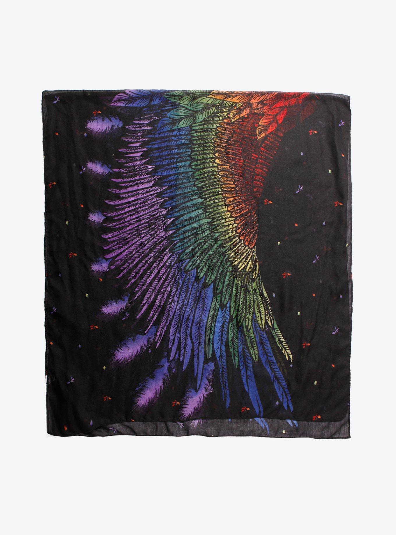 Rainbow Angel Wing Scarf, , alternate